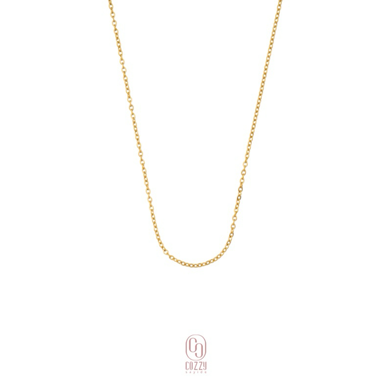 CozzySayido สร้อยคอเปล่า สวย ทนทาน ไม่ขาดง่าย มีครบ3สี ไม่ลอกไม่ดำ ดูแลรักษาง่าย โดยไม่ต้องระมัดระวัง