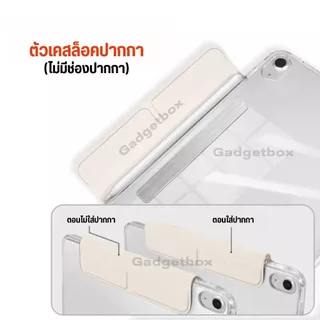 [ Air8 Gen11 พร้อมส่ง✨] เคสไอแพด แกนY ถอดปกได้ แนวตั้ง-แนวนอน หลังใส กันงอ เคส Air8 Air7 Air6 Air5 Gen9 Gen8 Gen7 Pro11
