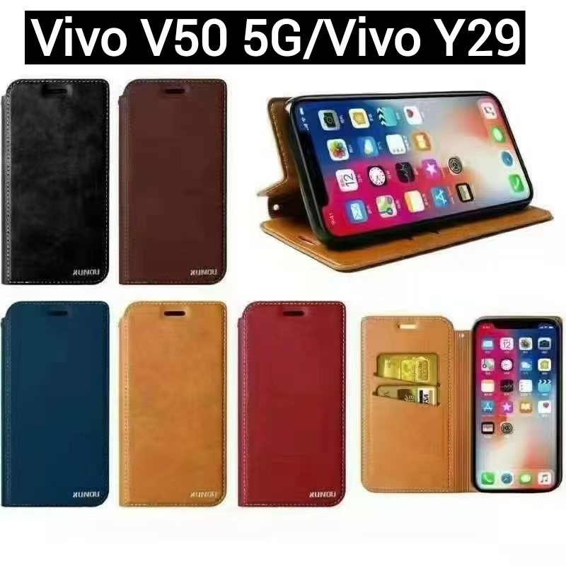 Vivo V50 Lite/Y39 5G/Vivo Y04/Y29s 5G(ส่งในไทย)เคสฝาพับVivo V50 5G/Vivo Y29เคสกระเป๋าเปิดปิดแบบแม่เห
