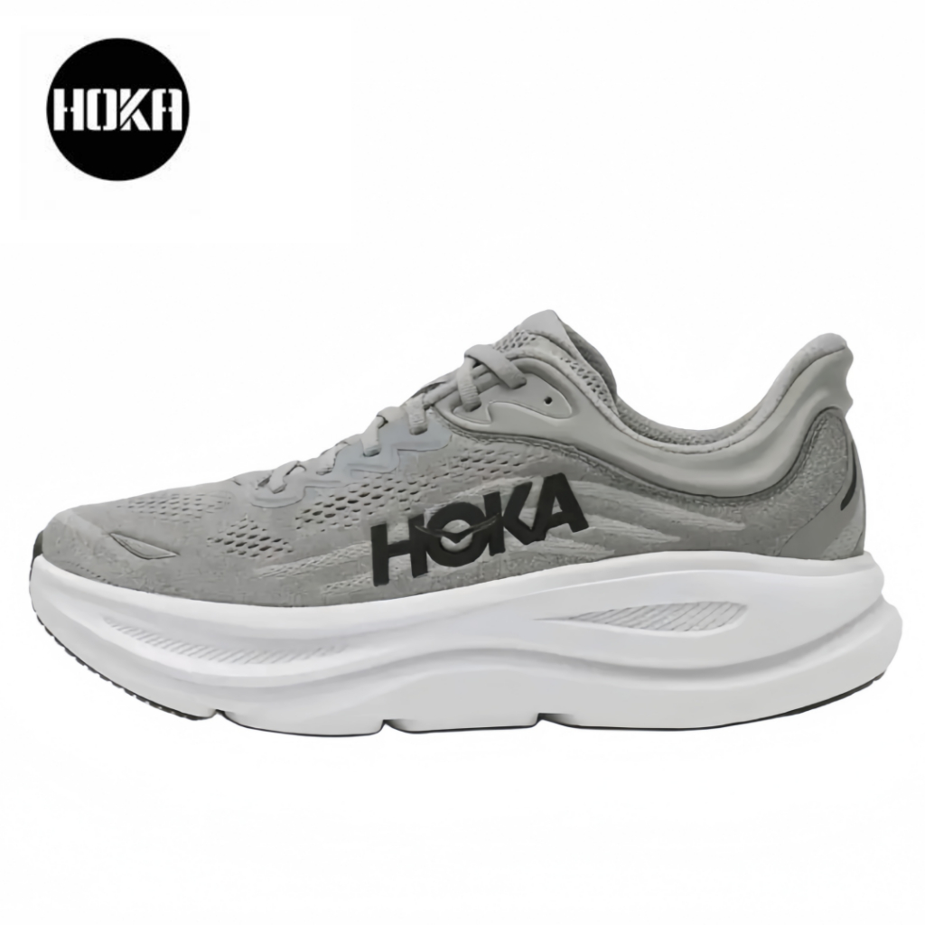 HOKA ONE ONE Bondi 9 ของแท้ 100 % สีเทา