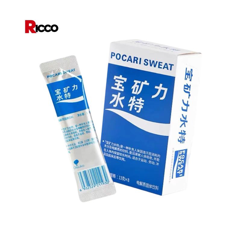 ￼Pocari Sweat โตรไลท์ แบบผง สดชื่น 1ซอง/13กรัม แบบชง พกพาสะดวกสำหรับออกกำลังกาย
