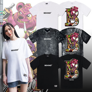 BEHIND เสื้อยืด “ BREAK THE RULES “ แขนสั้น แขนยาว แนวสตรีท …