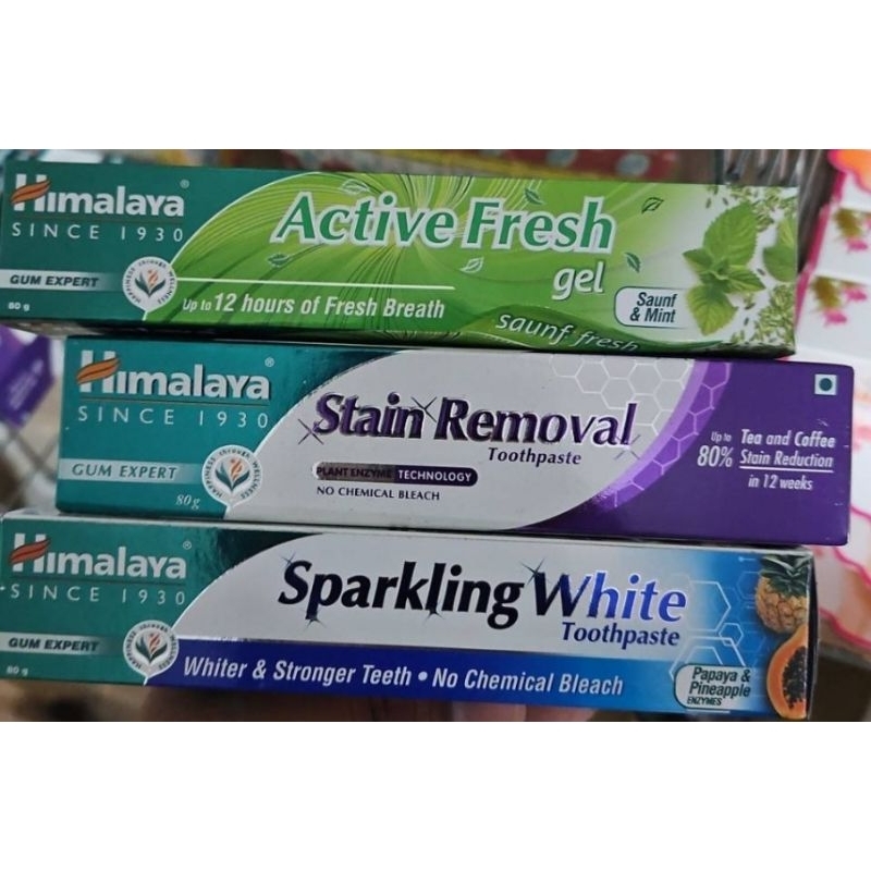 ยาสีฟันฮิมาลายา 80 กรัม ใหม่ล่าสุด ขยายการผลิตในปี 2028Himalaya toothpaste 80g all exp in 2028