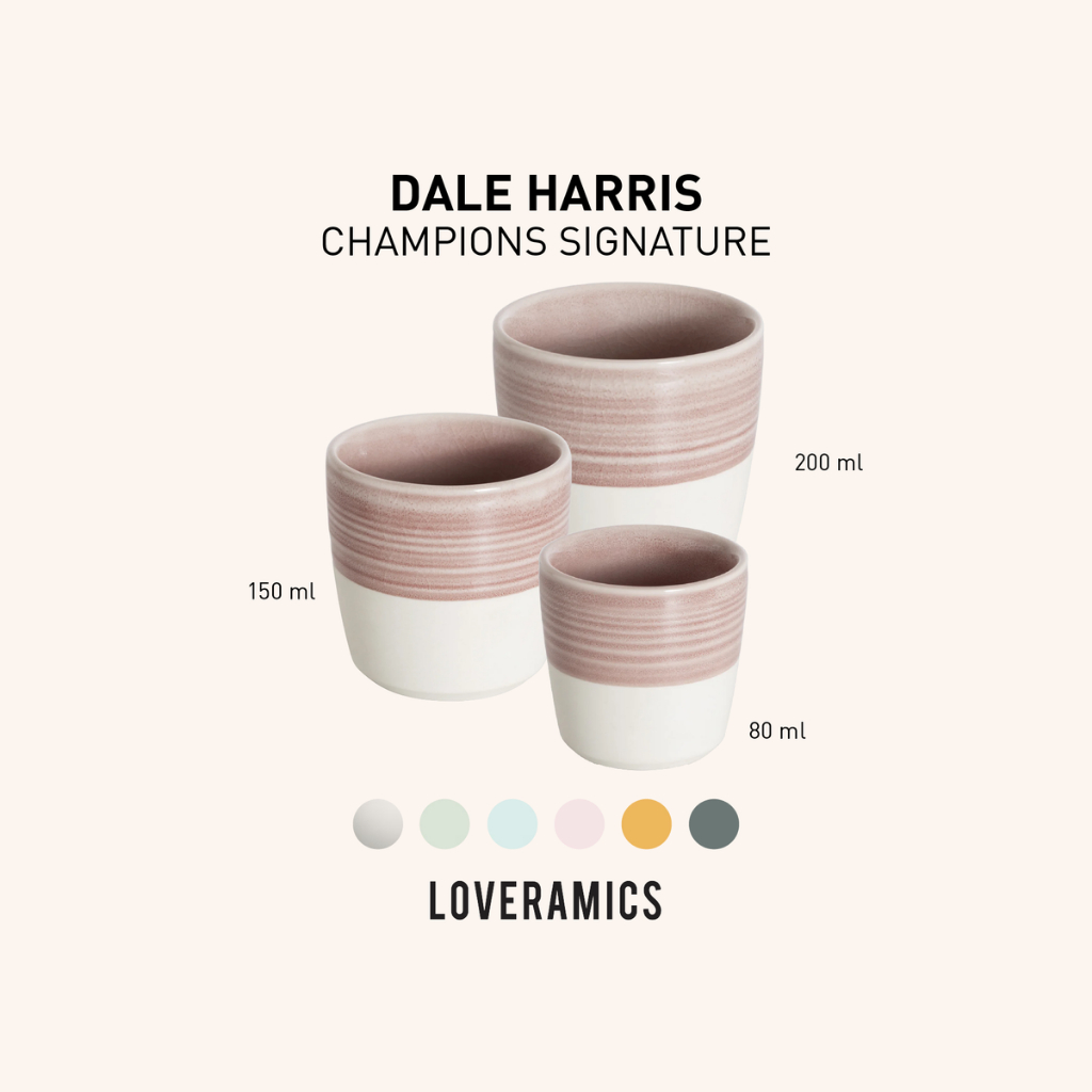 LOVERAMICS แก้วกาแฟเซรามิค DALE HARRIS CHAMPIONS SIGNATURE
