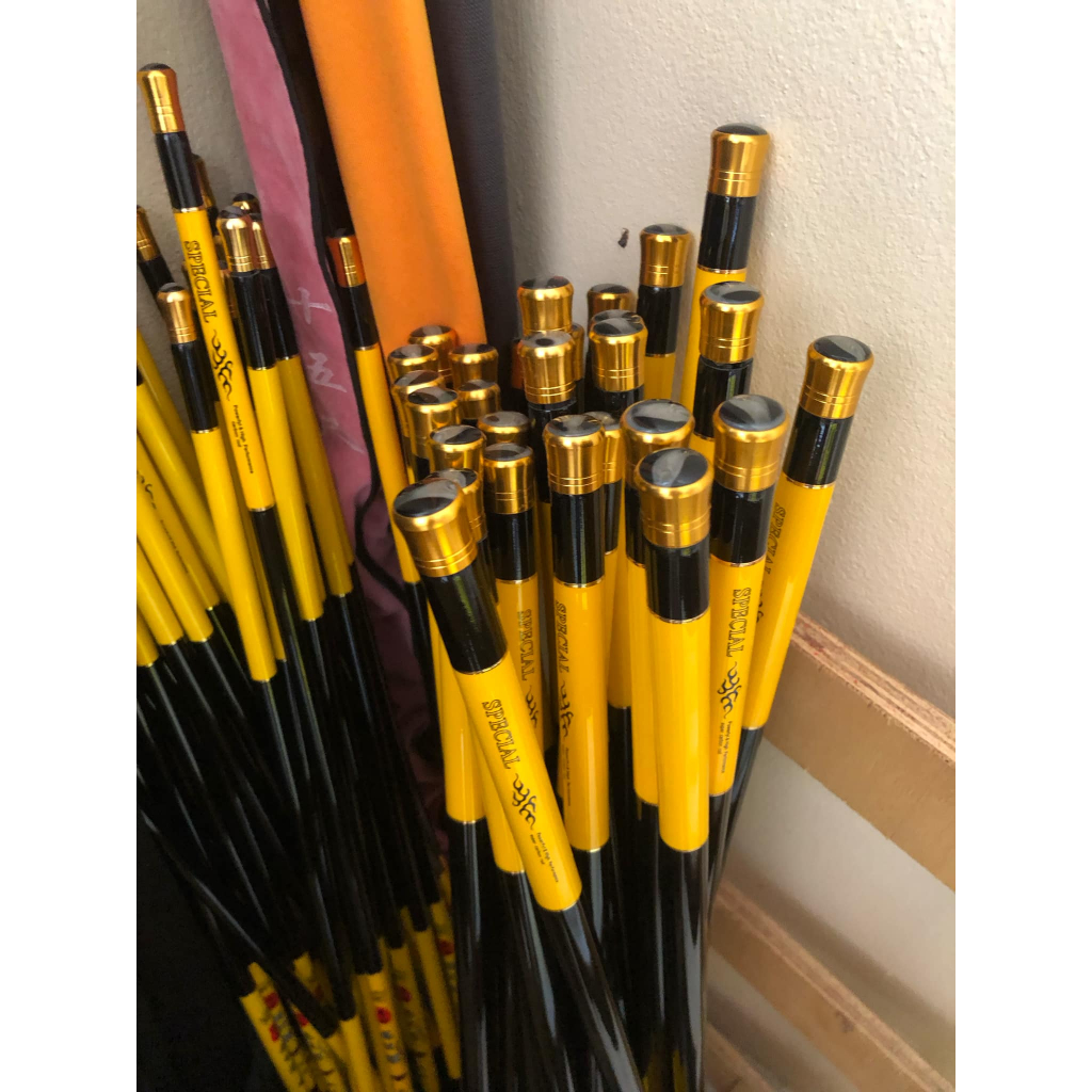 ราคาลดพิเศษ คันชิงหลิวโฮชิ สีเหลือง สำหรับตกปลา หดสั้น 60cm ความยาวมีให้เลือก คุณภาพดี ส่งจากไทย