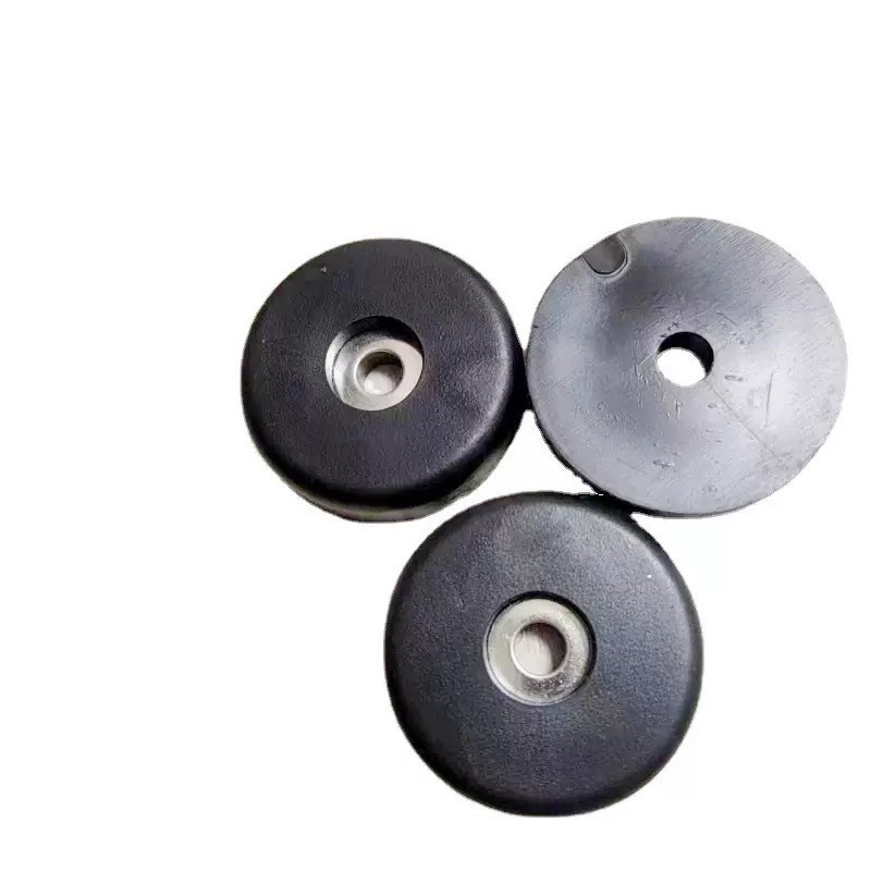 ลูกยางฐานตู้ลำโพง (แพ็ค4-8 อัน) ขนาด40x10mm. ใช้สำหรับรองตู้ลำโพง รองกล่องแร็ค ยางรองขาโต๊ะ วัสดุยางแข็งพร้อมแหวนเหล็ก