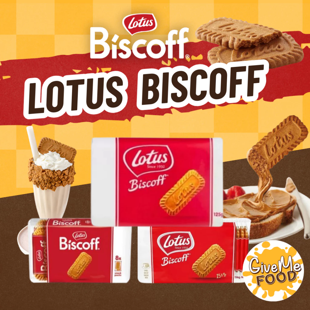 บิสกิตคาราเมล Lotus Biscoff Biscuit 124g,125g,312.5g บิสกิต โลตัสบิสคอฟ