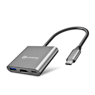Commy USB Hub 3 ช่อง type c 3 Ports Adapter (HB 301) type c to hdmi รองรับการใช้งาน HDMI 4K hdmi ฮับ type c