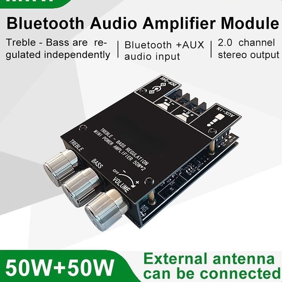 ZK-502MT/มินิบลูทูธซับวูฟเฟอร์ 5.0 2x50W เครื่องขยายเสียงส่งเร็วในสต๊อก สามารถขายส่งได้ค่ะ