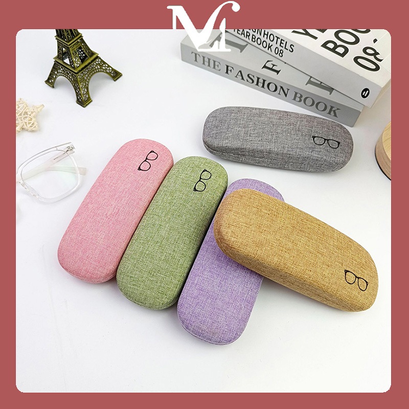 กล่องใส่แว่นสีชมพู MOYENNE แฟชั่นอินเทรนด์ สไตล์เรียบง่าย