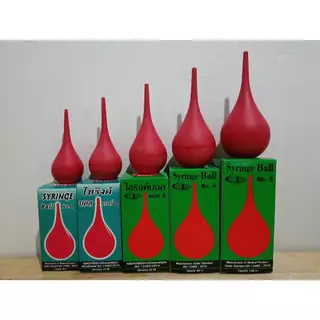STANDARD-Syringe Ball ไซริงค์บอล เบอร์ 1-10 ลูกยางแดงเอนกประสงค์ ลูกยางดูด ที่ดูด