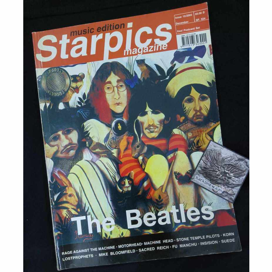หนังสือ starpic music ปกวง The Beatles เดอะบีเทิลส์ the beatles สี่เต่าทอง ปี2003