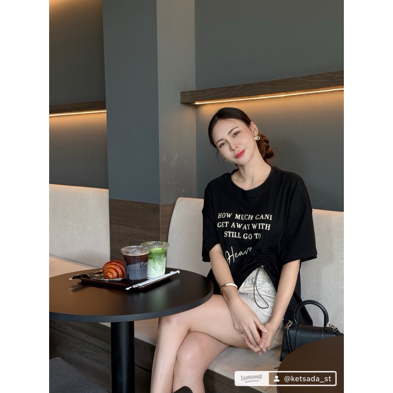 777…ชุดเซ็ทเสื้อเออเวอร์ไซส์+กระโปรงคาร์โก้