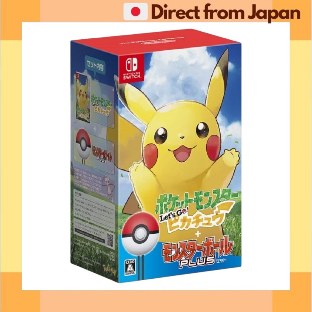 Pokémon: Let's Go, Pikachu! Poké Ball Plus Set - Switch [ ส ่ งตรงจากญี ่ ปุ ่ น ]