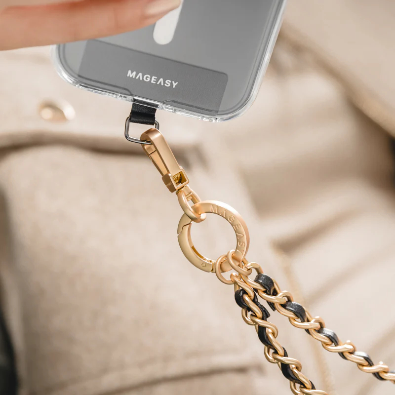 MAGEASY Leather Chain Wrist Strap 9mm. สายคล้องโทรศัพท์ขนาด9มิลเกรดพรีเมี่ยม สำหรับ SmartPhone และ อุปกรณ์อื่นๆ - รูปที่ 7