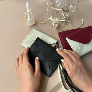 The lettre wallet กระเป๋าสตางค์หนังแท้ บางมาก แบรนด์ Cozee