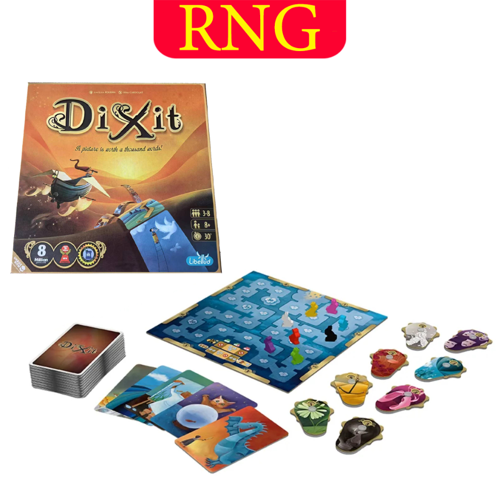 บอร์ดเกมส์ Dixit (เวอร์ชันภาษาอังกฤษ) กล่องแข็งพรีเมี่ยมสวยมาก สินค้าพร้อมส่ง