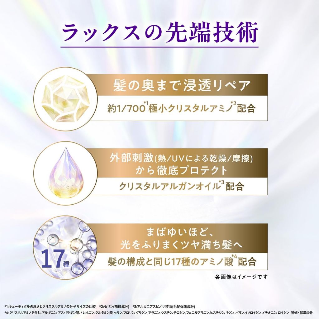 LUX Super Rich Crystal Multi-Damage Repair Shampoo & Treatment แชมพูและทรีทเมนต์ซ่อมแซมผมเสีย - รูปที่ 3