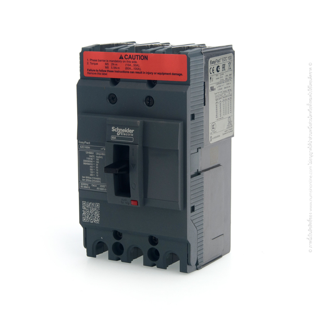 เมนเบรกเกอร์ EZC100H3080 SCHNEIDER SQUARE-D