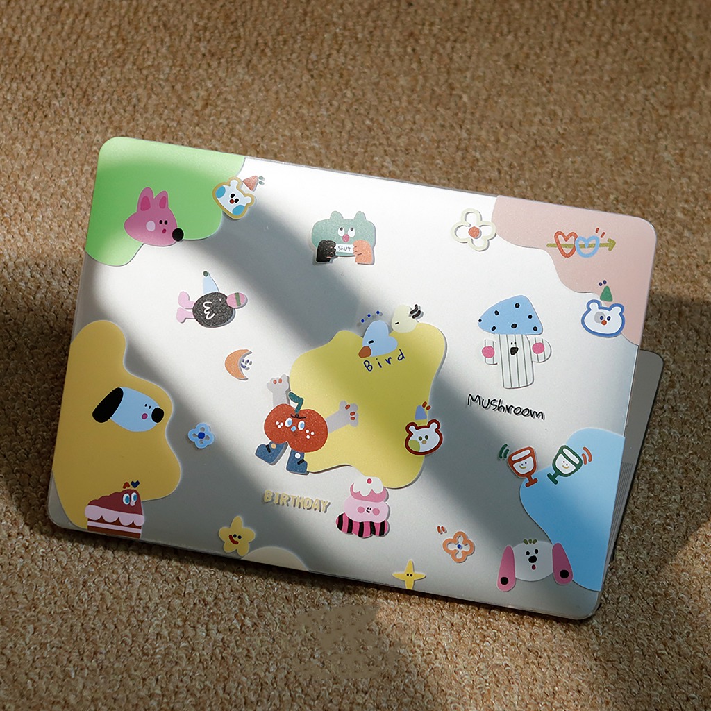 Shesell พร้อมส่ง✨เคสสำหรับแมคบุ๊คใส (ผิวด้าน) A3240 M4 Air13/Pro13 งานปาร์ตี้ฤดูใบไม้ผลิ เคส macbook
