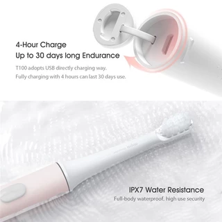 Xiaomi Mijia Sonic Electric Toothbrush T100 แปรงสีฟันอัตโนมัติ แปรงสีฟันไฟฟ้า ชารจ์USB กันน้ำIPX7