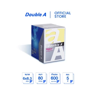 Double A Mini Box กระดาษโน้ต สีพาสเทล 600 แผ่น จำหน่าย 1 ชิ้น