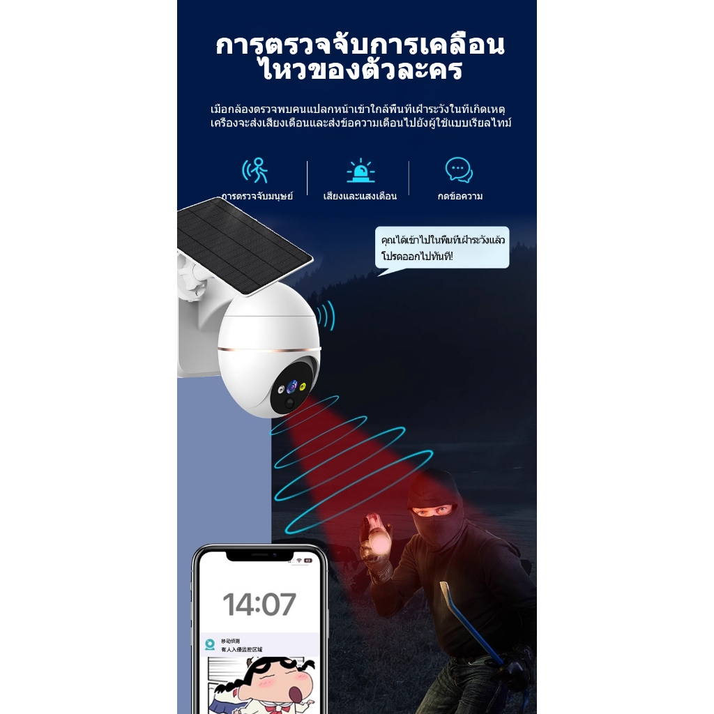 Philips Solar Cam 360°⚡กล้องวงจรปิดฟิลิปส์ กันน้ำ IP66🌞โซล่าเซลล์ประหยัดไฟ 📸บันทึกภาพ Full HD 1080P+⚡แจ้งเตือนทันที