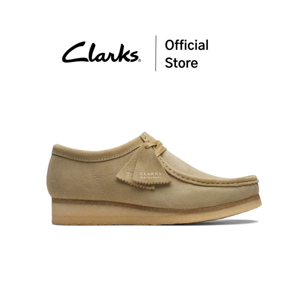 Clarks  รุ่น WALLABEE สี MAPLE SUEDE รองเท้าผ้าใบผู้ชาย รองเท้า SNEAKER(รองเท้าสนีกเกอร์) หนังกลับ คุณภาพดี นุ่ม ใส่สบาย