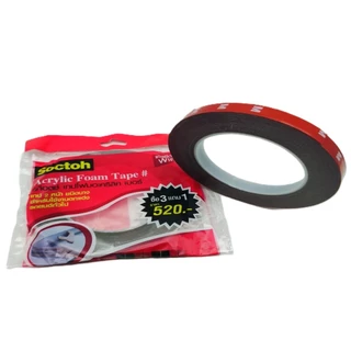 กาวสองหน้า อย่างดี ใช้ติดรถยนต์ อเนกประสงค์ 3M กาว2หน้า 12mm หนา 0.8 mm