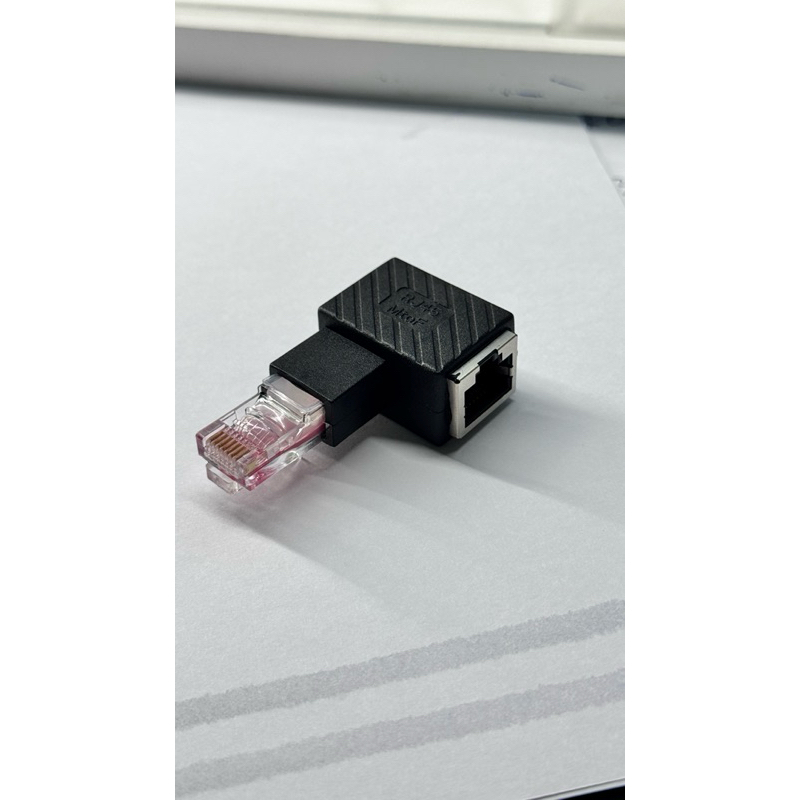 RJ45ชายหญิง90องศาสำหรับ Cat5 Cat6 LAN Ethernet สายเคเบิลเครือข่าย Extender ราคา ถูกที่สุด ดีลบีเคเค แกลเลอรีภาพที่ 7