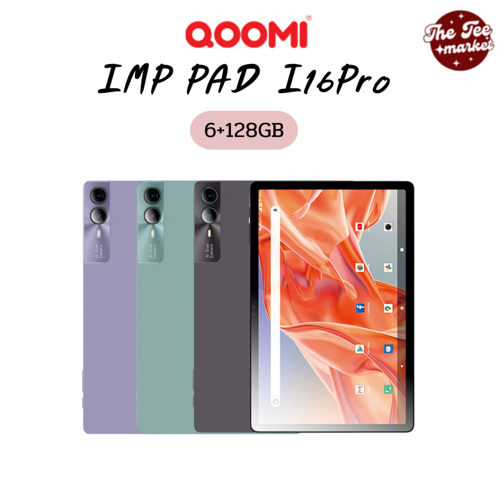 QOOMI สินค้าใหม่ แท็บเล็ต รุ่น Imp Pad i16 Pro จอ 11" FHD RAM6 GB/ ROM 128 GB Tablet 2 Sim 4G ประกัน
