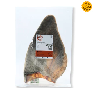 Jelly Pet หูวัวอบแห้ง ขนมขัดฟันสุนัข Dehydrated Cow Ear Dog Treat ขนมสุนัขสุขภาพ ขนมหมาสุขภาพ