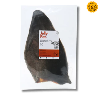 Jelly Pet หูวัวอบแห้ง ขนมขัดฟันสุนัข Dehydrated Cow Ear Dog Treat ขนมสุนัขสุขภาพ ขนมหมาสุขภาพ