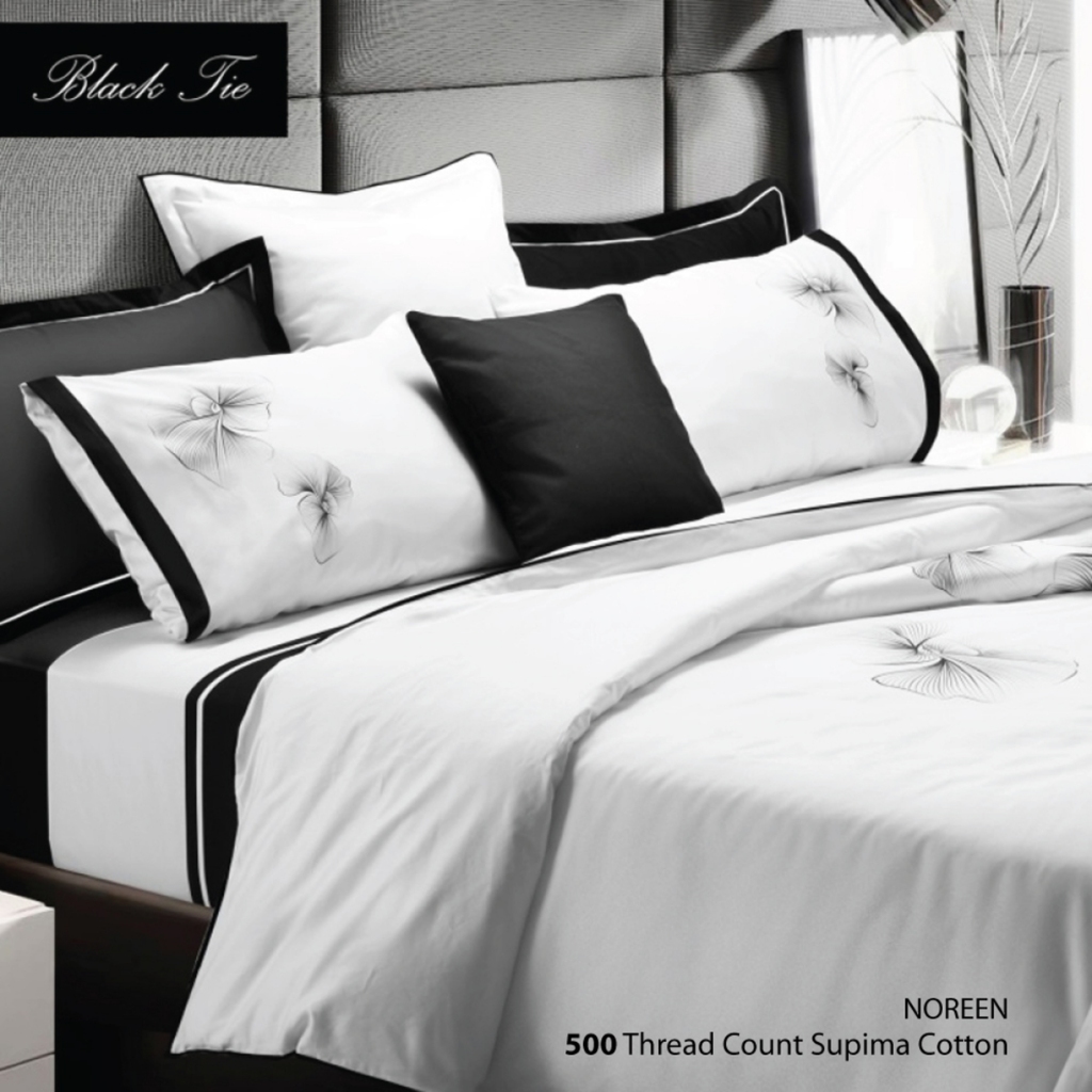 SANTAS HOME ผ้าปูที่นอนแบบรัดมุม รุ่น Noreen Supima Cotton 500 เส้นด้าย