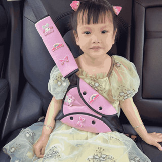 เข็มขัดนิรภัยแบบนุ่มสำหรับเด็ก ชุดปอกหุ้มเข็มขัดนิรภัย ทรงสา…