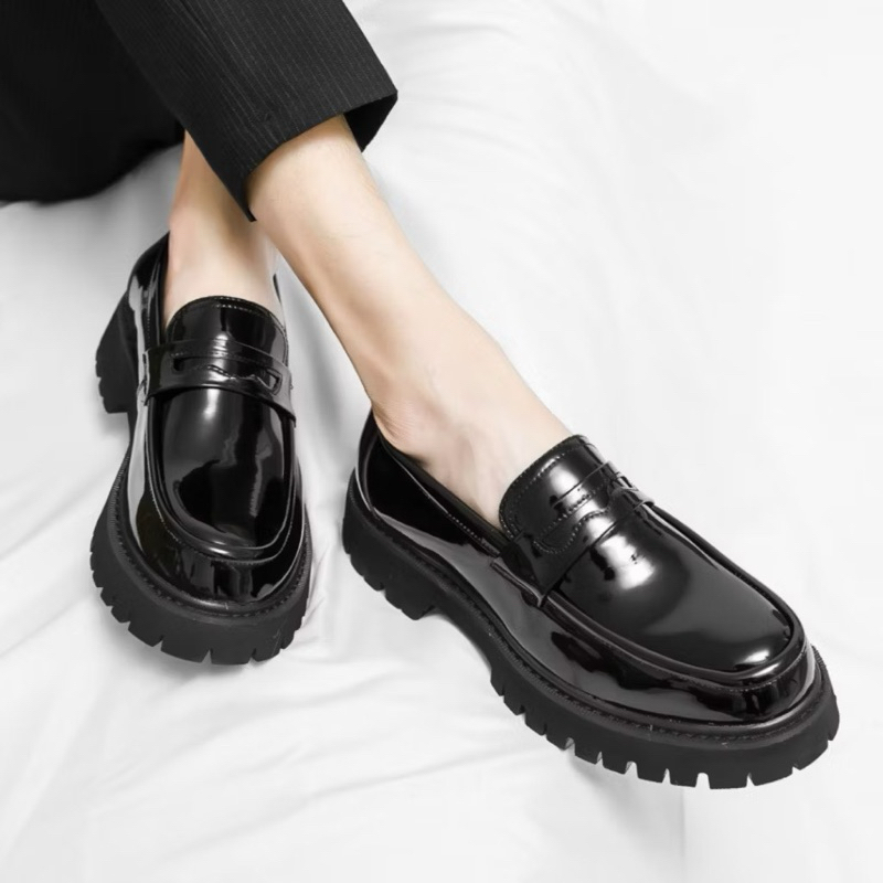 (มีสินค้าพร้อมส่ง) Loafer shoes มีไซส์ใหญ่ถึง46  ✨▪️รุ่นใหม่งานรองเท้าหนังผู้ชาย➿