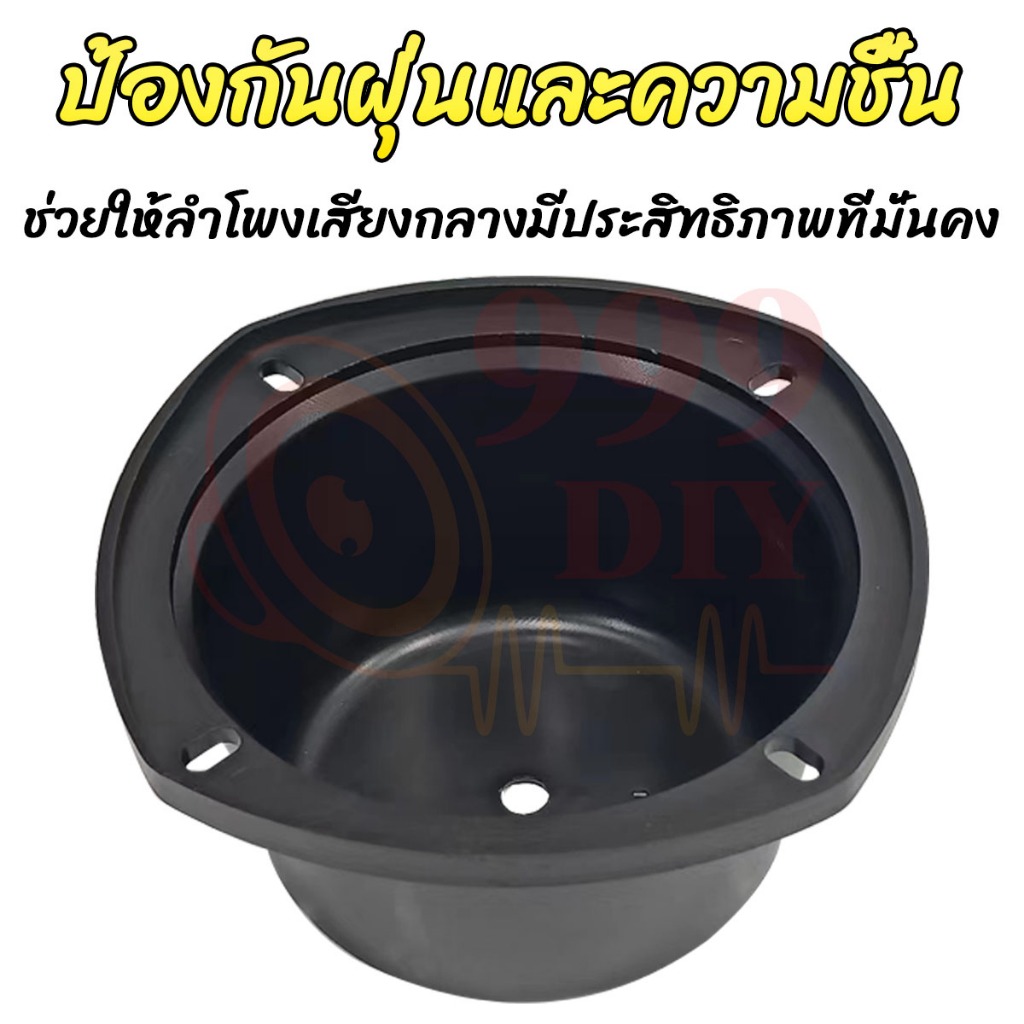 999DIY กล่องครอบเสียงกลางดอกลำโพง 2นิ้ว 3นิ้ว 4นิ้ว *ทำจากพลาสติกabs* อย่างดีแข็งแรง ทนนาน เหมาะสำหรับลำโพง DIY