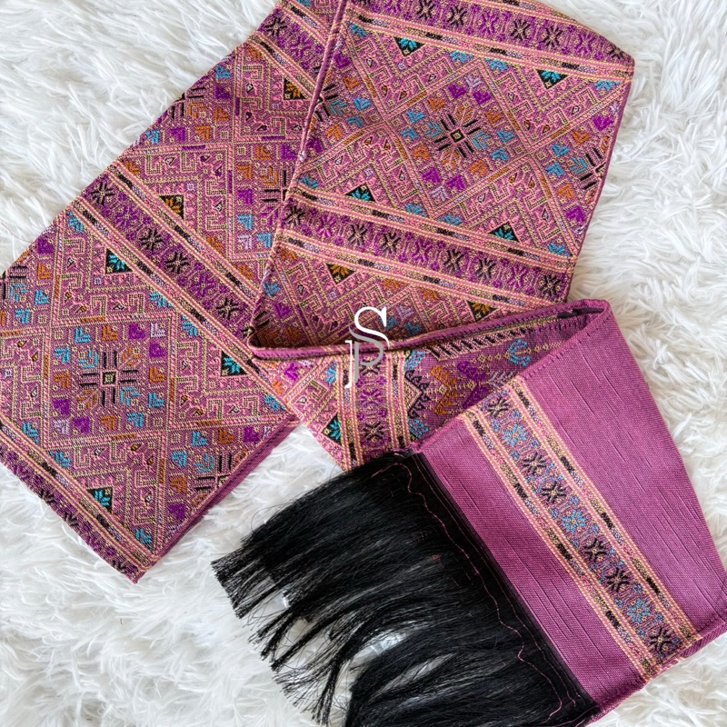 ผ้าสไบแพรว ผ้าเบี่ยง เนื้อฝ้าย มีหลายลายให้เลือก สีสันสดใส สินค้าพร้อมส่ง