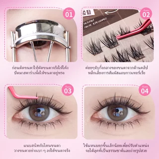 ขนตาปลอม UWN กาวฟรี กาวในตัว ดูเป็น ธรรมชาติ ขนตาหน ความจุสูง 60/120ชิ้น