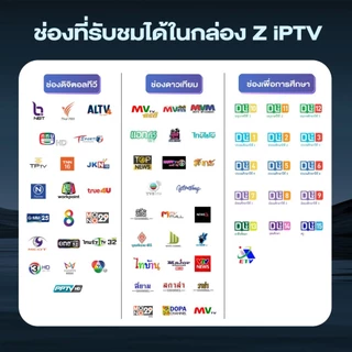 GMM Z iPTV (Gen2) รุ่น 2 กล่องดูทีวีผ่านอินเตอร์เน็ต พร้อมดูทีวีฟรี WIFI 2.4G + 5G (Dual Band) LAN