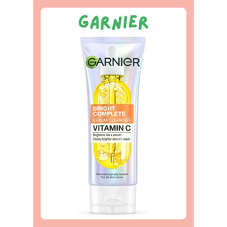 (Garnier) โฟมล้างหน้า การ์นิเย่ ไบรท์ คอมพลีท เซรั่ม คลีนเซอร์ วิตามินซี 100 มล.
