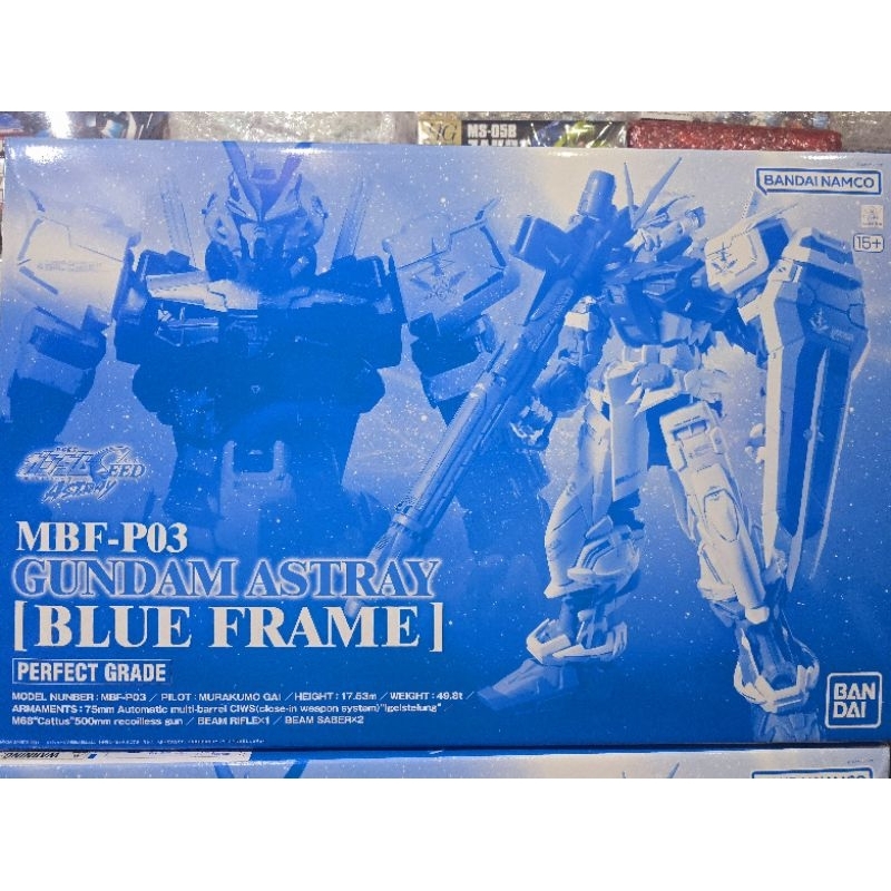 (พร้อมส่ง) PG1/60 MBF-P03 GUNDAM ASTRAY BLUE FRAME (P-BANDAI LIMITED)กล่องมีรอย 2 จุด