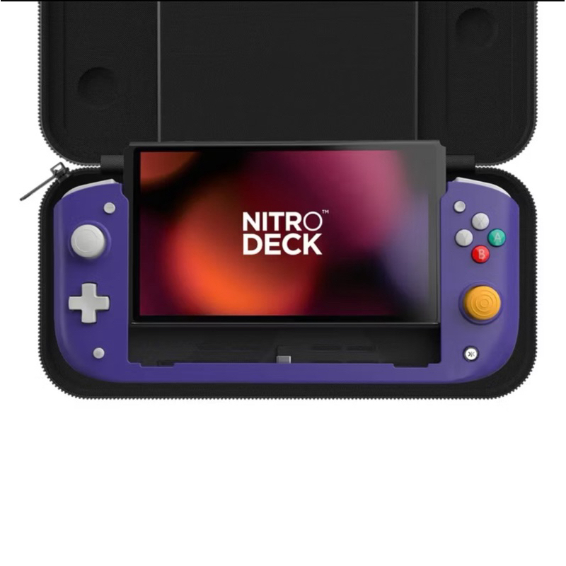 Nitro Deck มือ 2 สีม่วงพร้อมกระเป๋า สภาพสวยFor Nintendo Switch