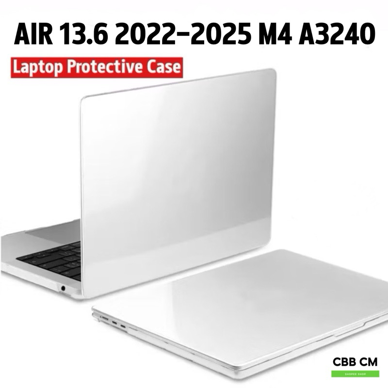 เคสสำหรับแมคบุ๊ค Cover Case For 2025 Macbook Air 13.6” M4 A3240 M2 M3 A3113 A2681 PC Hard Case