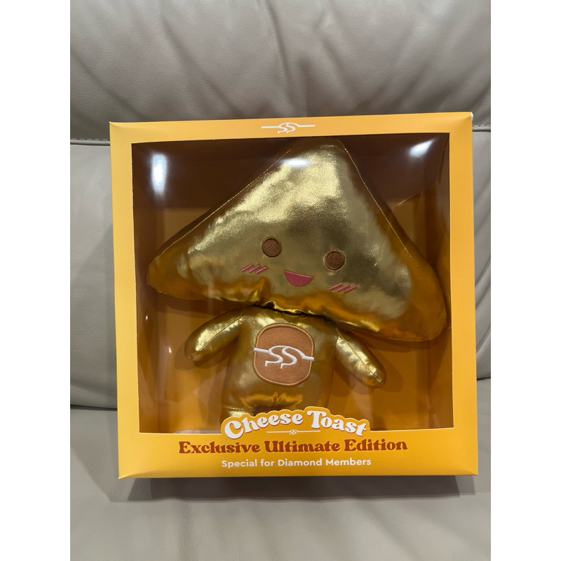 ตุ๊กตา cheese toast exclusive ultimate edition sizzler ชีสโทสต์สีทอง 30cm