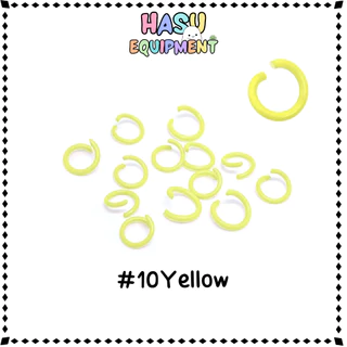 HasuEquipment 100 ชิ้น ห่วงสี 8-10mm รุ่นหนา ห่วงกลม ห่วงคล้องจี้ ห่วงเชื่อม Hasu Equipment [RING]