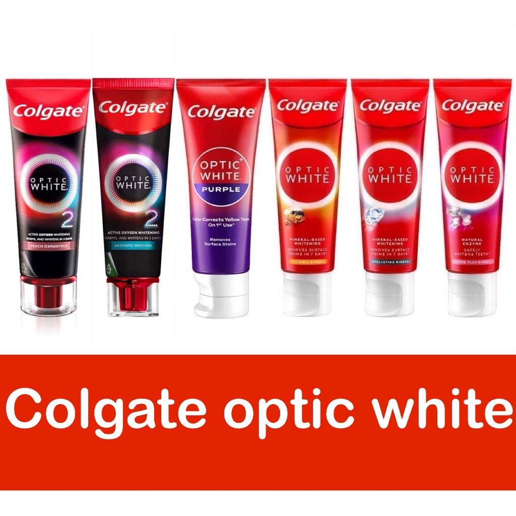 Colgate คอลเกต ยาสีฟัน อ๊อฟติค ไวท์ โวลคานิค มิเนอรัล 100 กรัม