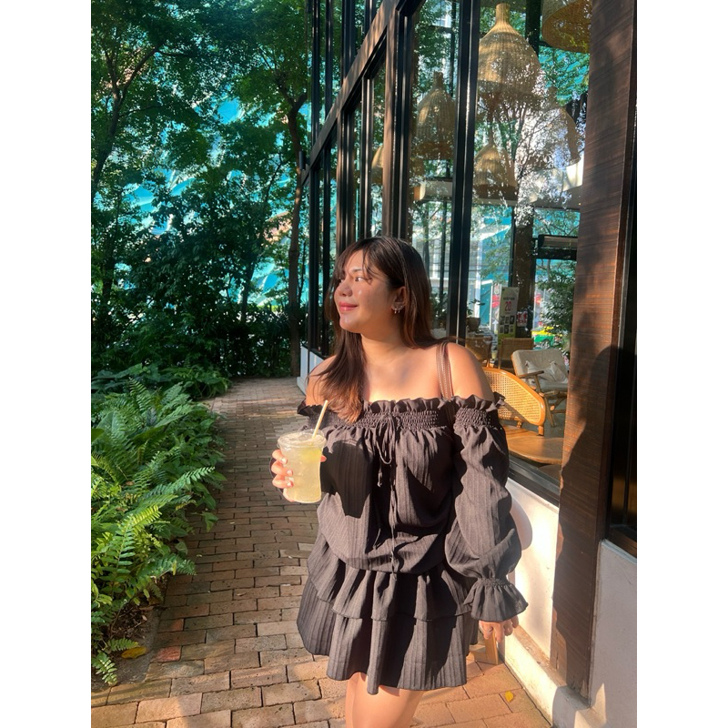 D110 Rainy Dress เดรสจั้มเอวสาวอวบ - myme.styleee - รูปที่ 2