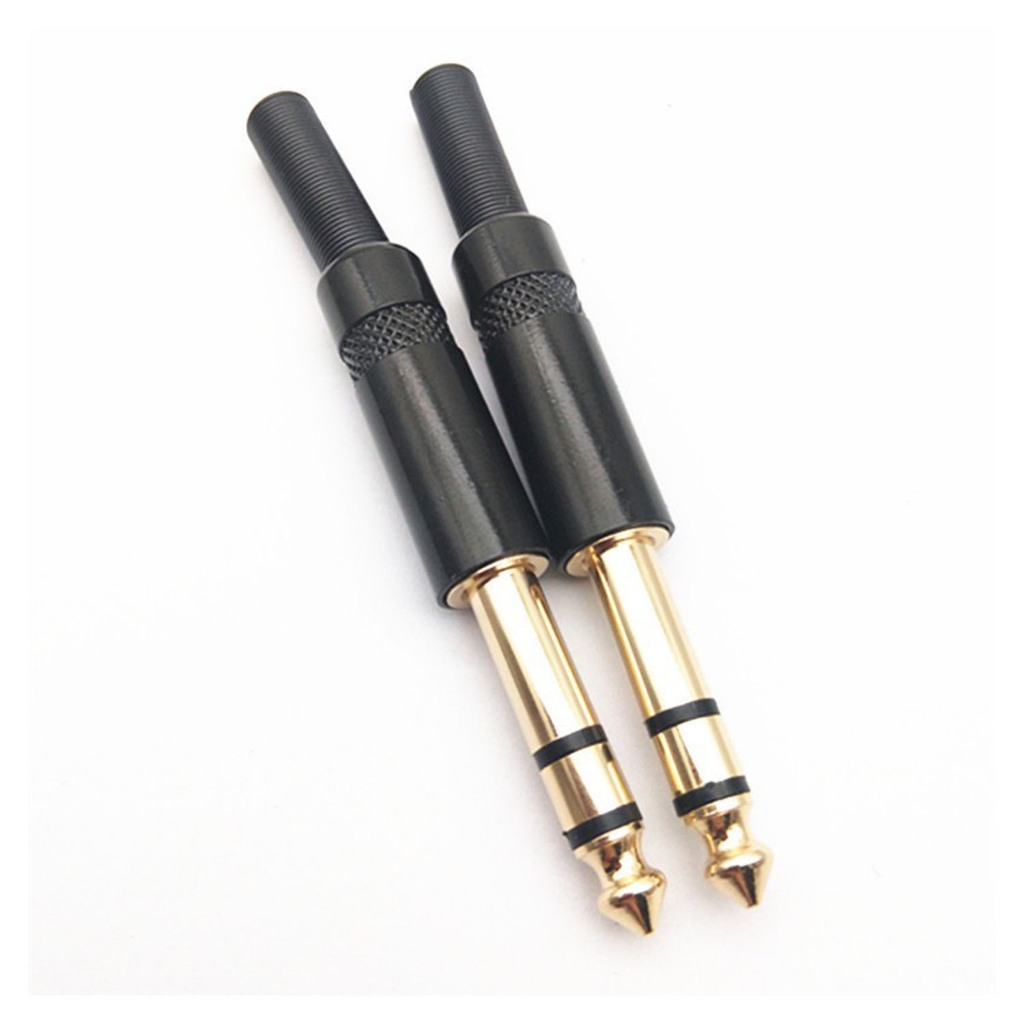 แจ็ค 6.5มม. Stereo แบบเข้าหัวเอง สำหรับต่อสายเครื่องเสียง ผลิตจากวัสดุคุณภาพดี มีไห้เลือกจำนวนตั้งแต่ 1 - 10 ตัว