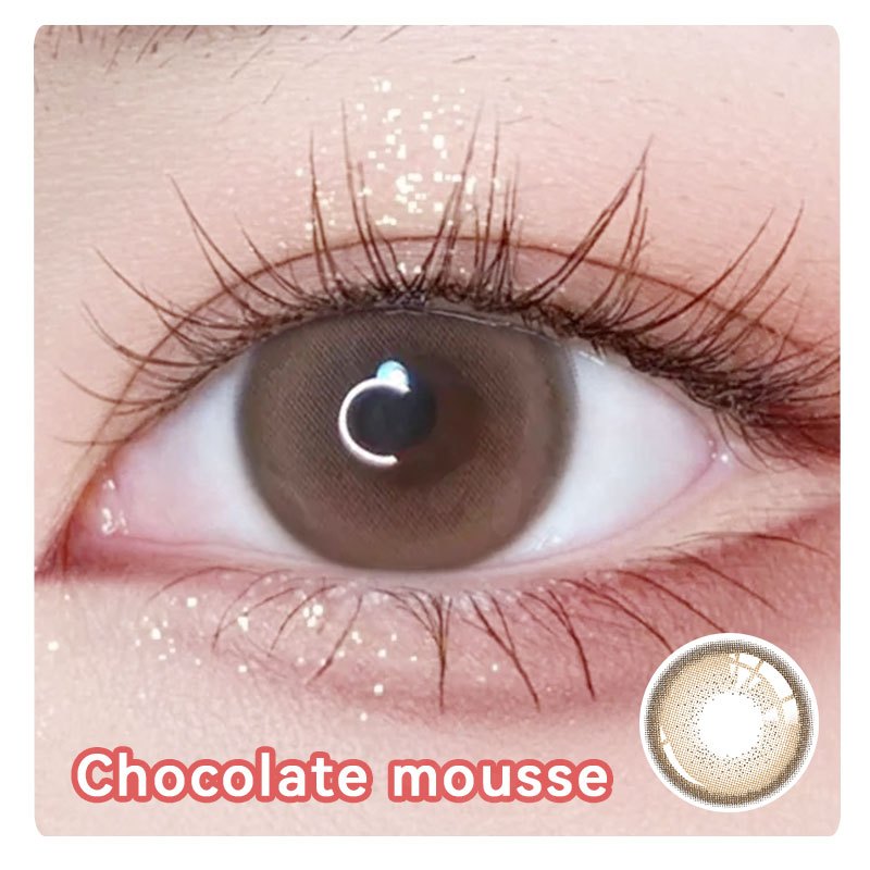 【ซื้อครบ฿65 แถมชุดตลับ😍】Midroo คอนแทคเลนส์สี เลนส์หวานๆ กรองแสงคอนเทค Choco Mousse Brown Contact Len 14.0mm